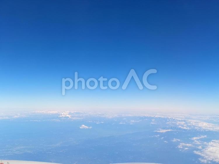 地表と成層圏 成層圏,地表,空の写真素材
