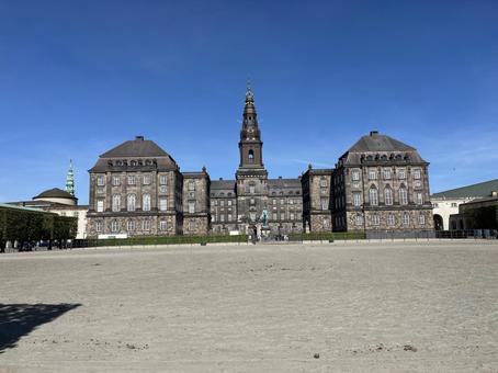 クリスチャンスボー城 コペンハーゲン,城,宮殿の写真素材