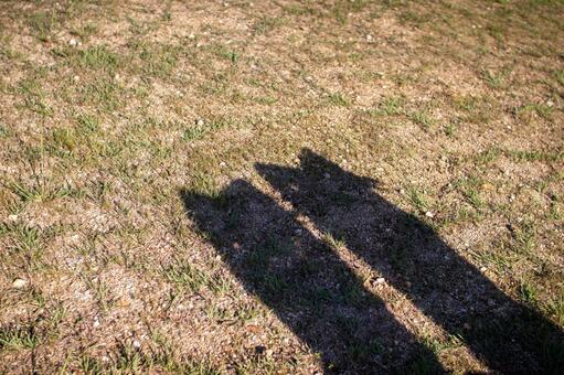 影絵　ねこ お日様,壁紙,背景の写真素材