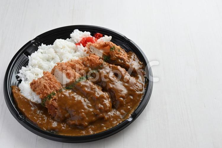 カツカレー弁当(チキンカツ) カツカレー,チキンカツカレー,カツレツの写真素材