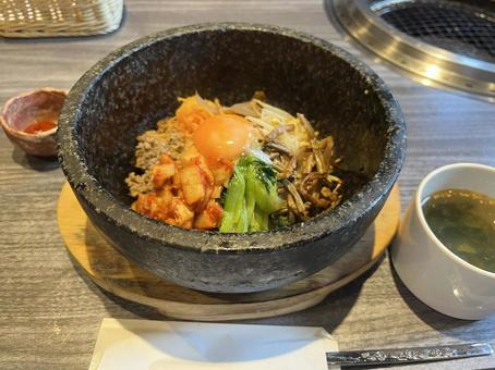 石焼ビビンバ 石焼ビビンバ ビビンバ,石焼ビビンバ,ご飯の写真素材
