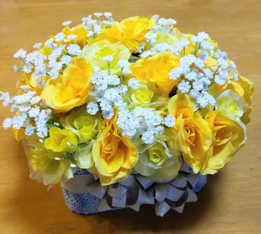 誕生日プレゼント(造花) 誕生日,プレゼント,造花の写真素材