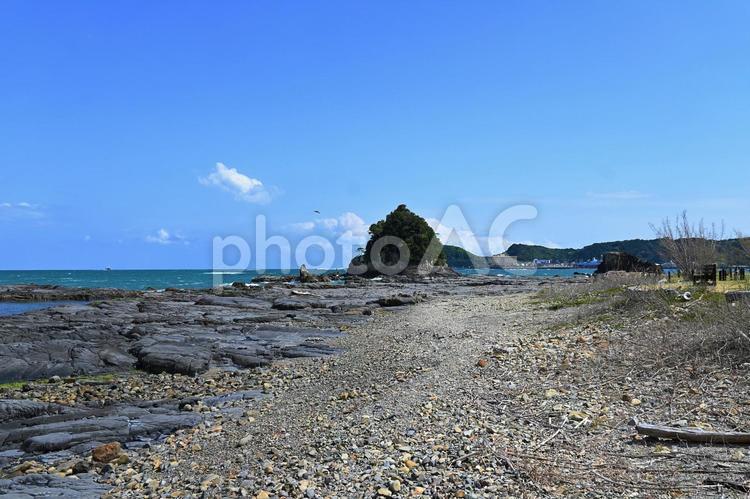 夏山園地　海岸公園　磯 自然,屋外で,太地町夏山の写真素材