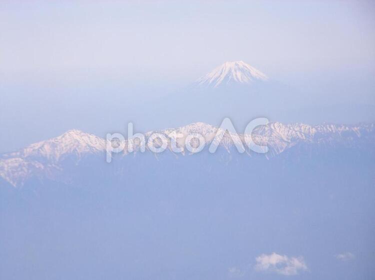 富士山と日本アルプス 富士山,日本アルプス,アルプスの写真素材