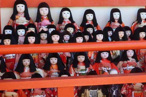 淡島神社の人形 淡島神社の人形の写真