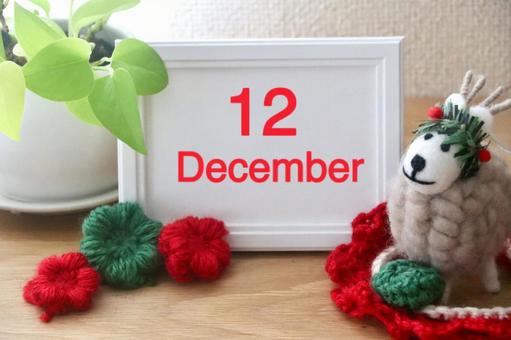 12月イメージ 12月,12,カレンダーの写真素材