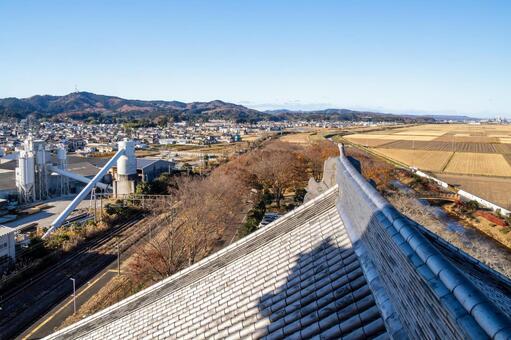 町の風景⑾ 町,町並み,住宅街の写真素材