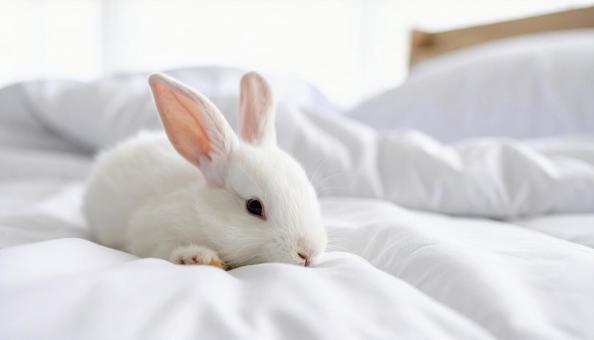 子ウサギ白B3の写真
