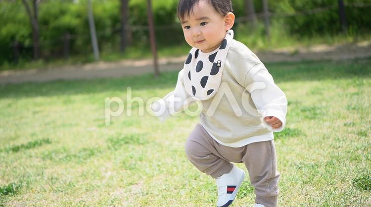 歩くの楽しい!（不安定7） 赤ちゃん,ベビー,asianの写真素材