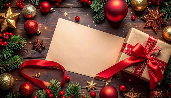 クリスマス メッセージカード クラフト紙 クリスマス メッセージカード クラフト紙の写真