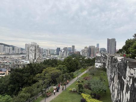 高台からの景色 街並み,眺め,町並みの写真素材