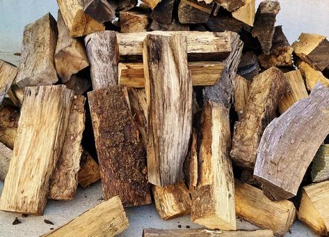 Stacked firewood, JPG