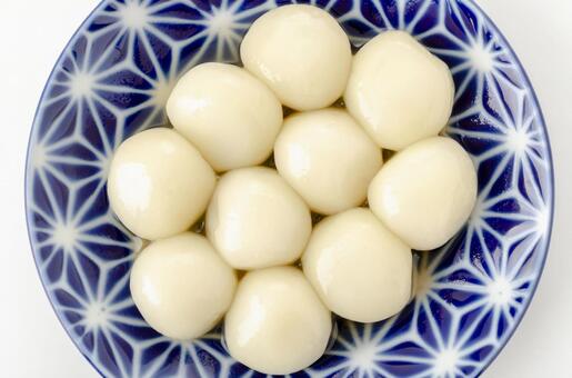 白玉団子 シロップ漬け 白玉団子,お茶菓子,シロップの写真素材