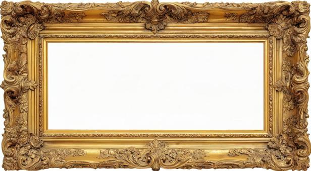 豪華装飾の金色アンティーク額縁の写真