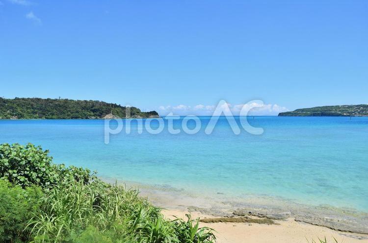 沖縄の美しい海-2 沖縄,海,ビーチの写真素材