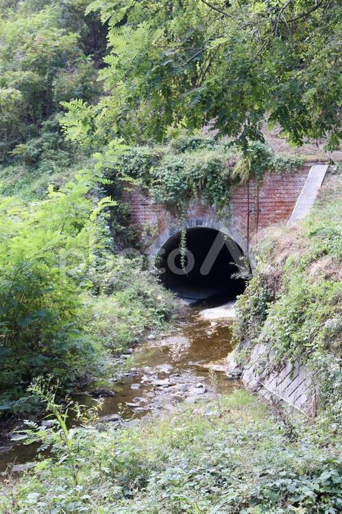 旧国鉄篠ノ井線 安曇野,長野,信州の写真素材