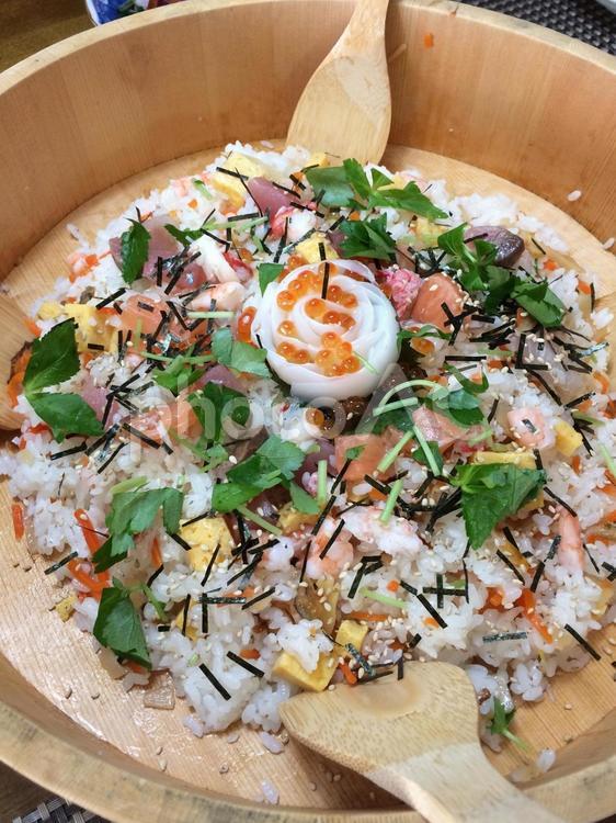 家庭で作るちらし寿司 ちらし寿司,家庭で作るちらし寿司,ひな祭りの写真素材