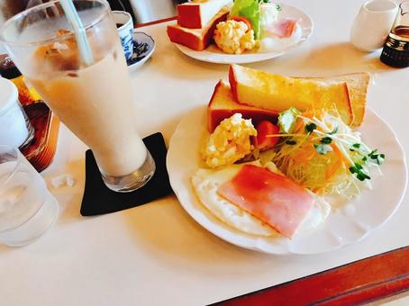 喫茶店のモーニングセット モーニング,喫茶店,カフェの写真素材