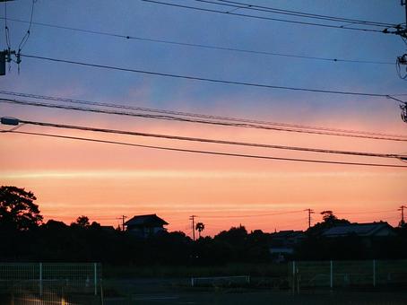 Photo, sunset, morning glow, early morning, 