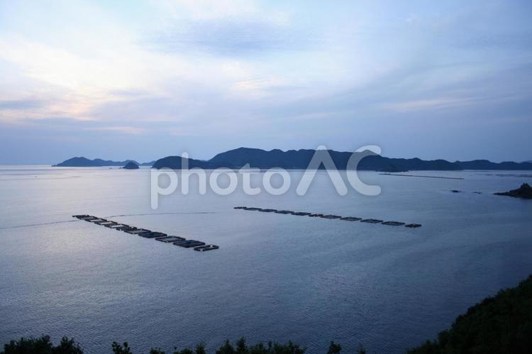 四国の夕暮れの海岸 海岸,海,島の写真素材