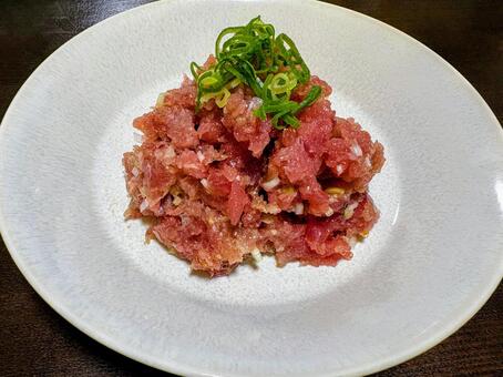 カツオのなめろう カツオのなめろう,魚料理,居酒屋メニューの写真素材