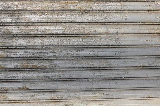 錆びついて風化した古い金属の背景素材。 シャッター,古い,錆びの写真素材