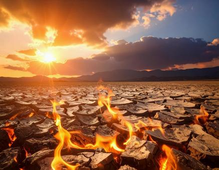 地球温暖化イメージ 地球温暖化イメージの写真