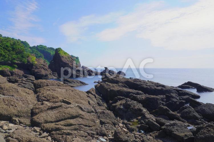 越前海岸　銭ヶ浜園地より②　福井県越前町 自然,風景,景色の写真素材