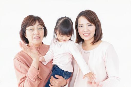 仲良しの家族 仲良しの家族 笑顔,お母さん,女子の写真素材