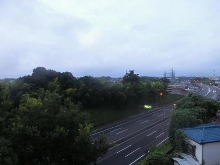 朝靄 朝靄の写真