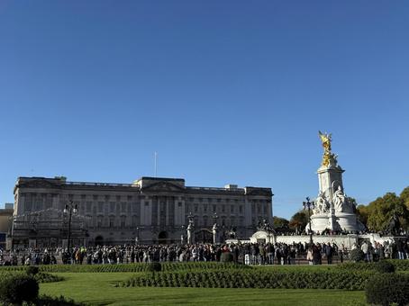 バッキンガム宮殿 バッキンガム宮殿,イギリス,ヨーロッパの写真素材