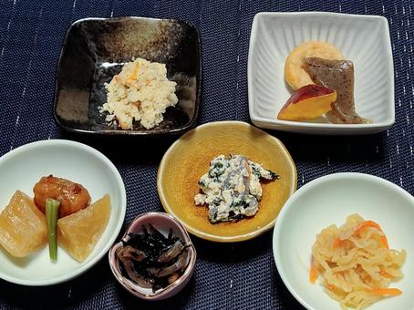 お惣菜　いろいろ 惣菜,おかず,一品の写真素材