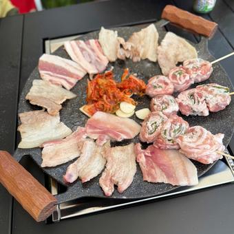 サムギョプサル(キャンプ飯) サムギョプサル(キャンプ飯)の写真