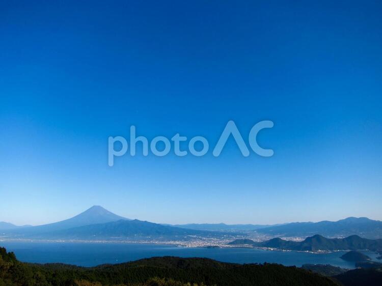 秋の達磨山からの富士山 富士山,達磨山,秋の写真素材