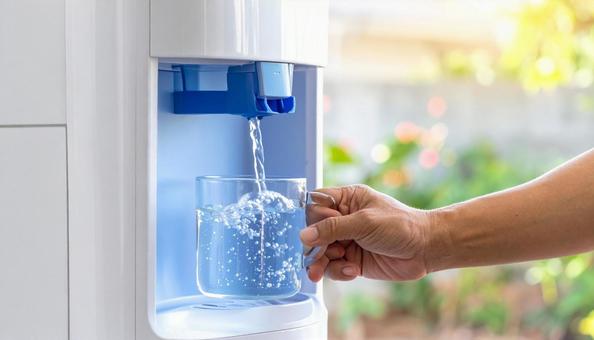 ウォーターサーバーから水を出す ウォーターサーバーから水を出すの写真