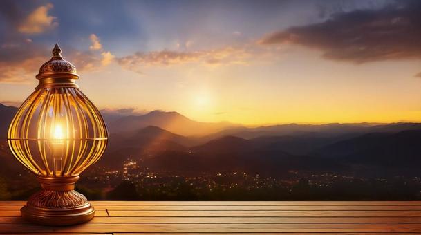 ランプのある風景_AS000002の写真