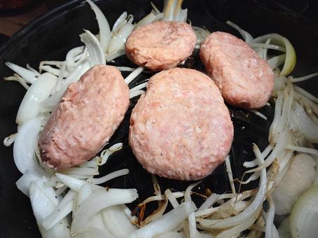 ジンギスカンハンバーグ ジンギスカンハンバーグ ジンギスカン,ハンバーグ,ラムの写真素材