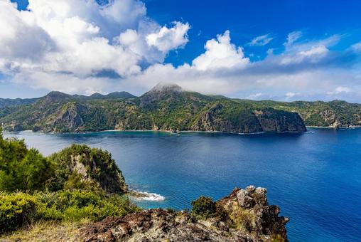小笠原諸島・父島 長崎展望台から望む絶景 小笠原諸島・父島 長崎展望台から望む絶景 父島,小笠原諸島,長崎展望台の写真素材