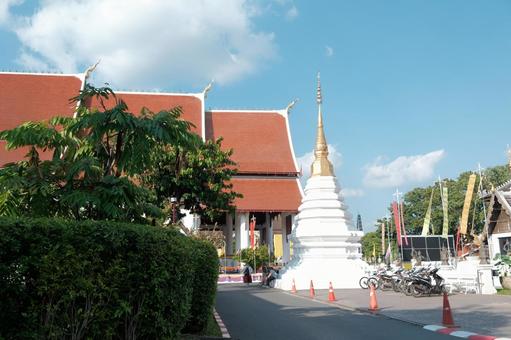 White pagoda and temple, JPG