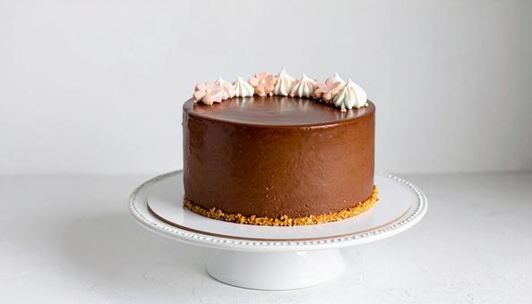 シンプルのチョコレートケーキ シンプルのチョコレートケーキの写真