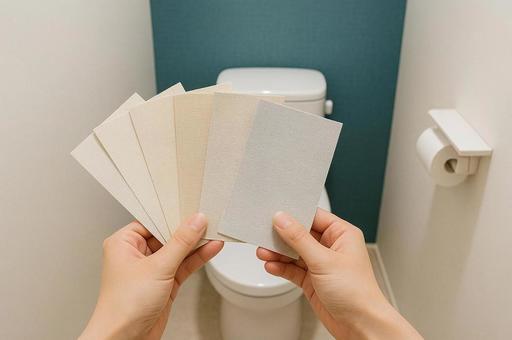 トイレの壁紙選び トイレの壁紙選びの写真