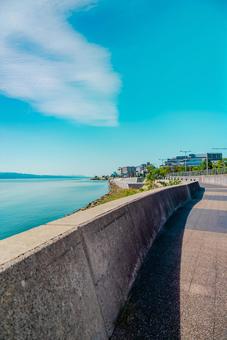 【島根】松江宍道湖 松江,島根,宍道湖の写真素材