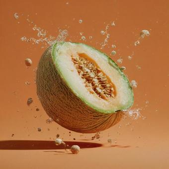 美味しそうなメロン 美味しそうなメロンの写真