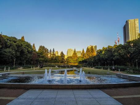 【大阪府】西区・靱公園 靱公園,公園,噴水の写真素材