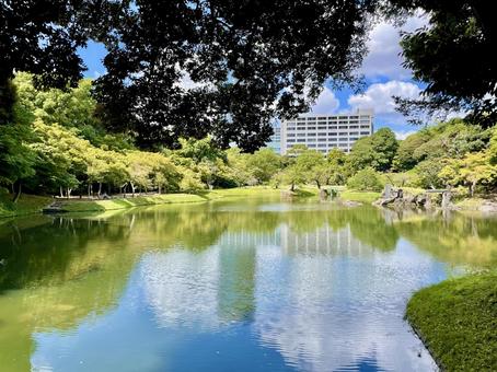 夏の終わりの小石川後楽園 夏の終わりの小石川後楽園 小石川後楽園,後楽園,庭園の写真素材