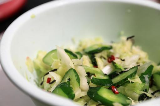 Photo, shallow pickles, cabbage, cucumber, 