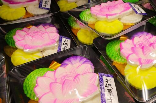 Photo, obon tray, accompanying sweets, offering, 