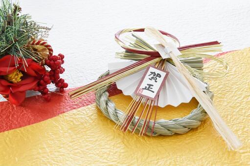 お正月　イメージ お正月,正月,年賀状の写真素材