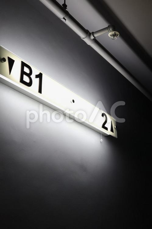 階段の階数表示　一階なし 階段,階数,表示の写真素材