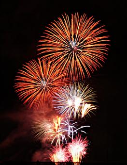 花火 花火 夏,カラフル,綺麗の写真素材